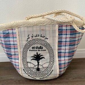 NWT Designer En Shalla Beaded Nautical Bag 12/20 Inch
